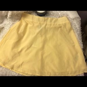 Tobi Yellow Around-The-Globe Skirt